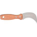 Strend Pro Premium Nôž na linoleum a koberce, nerez, drevená rúčka, 75 mm