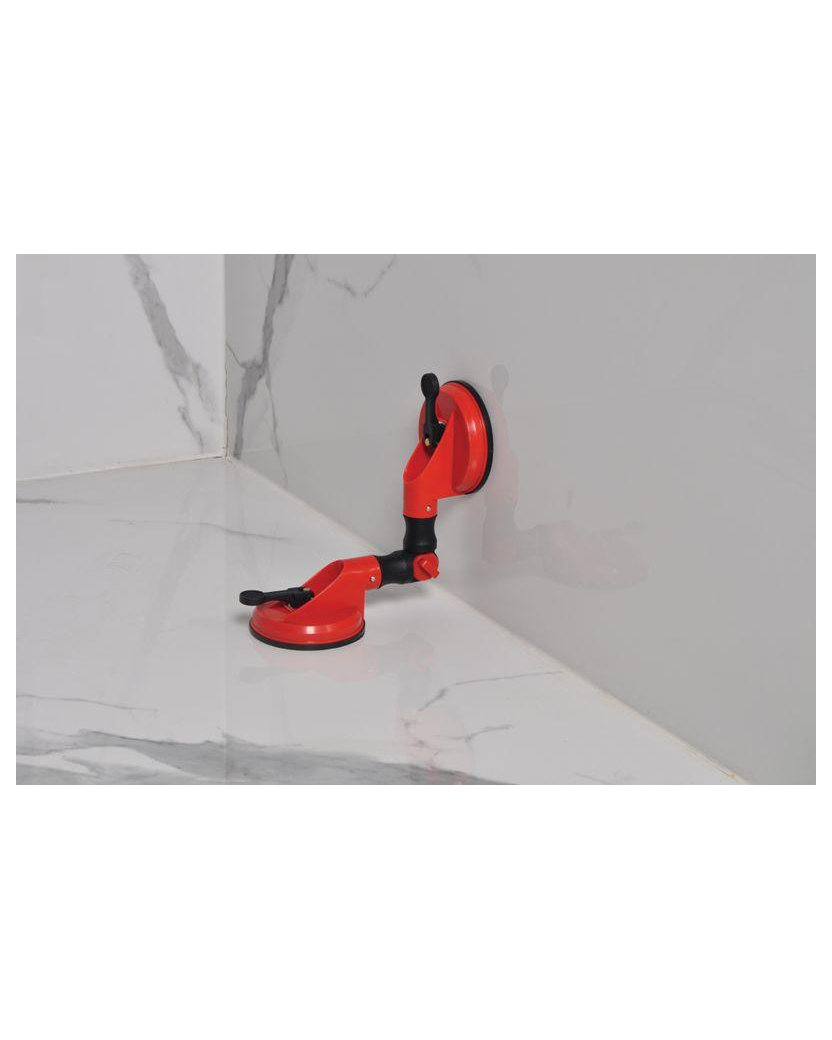 Strend Pro Držiak skla CU682, prísavný, 2 kupolový, 127 mm, 115x370 mm, nastaviteľný uhol