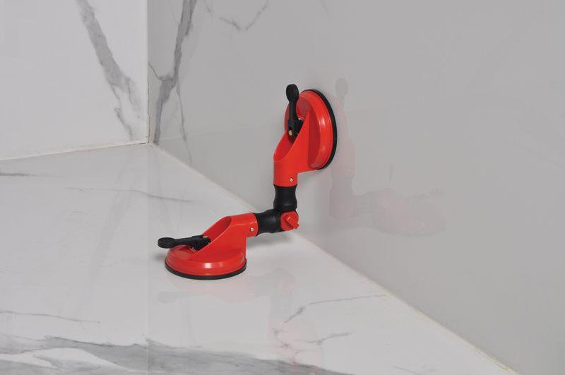 Strend Pro Držiak skla CU682, prísavný, 2 kupolový, 127 mm, 115x370 mm, nastaviteľný uhol