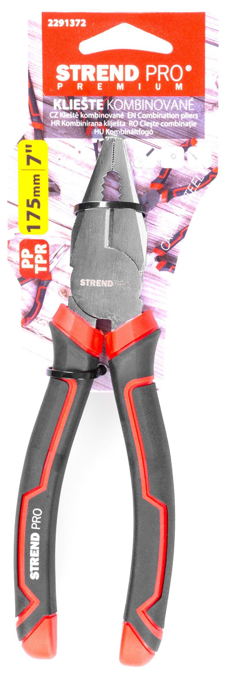 Strend Pro Premium Kliešte kombinované ComfortGrip DL410, 180 mm