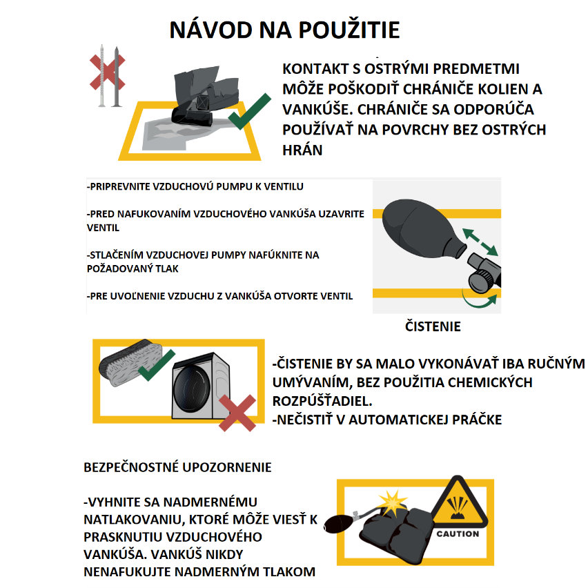 AirProtect Vzduchové chrániče kolien