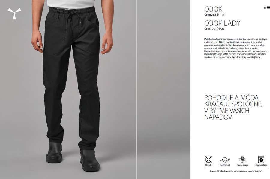 Payper COOK Kuchárske nohavice