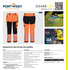 Portwest DX448 DX4 Hi-Vis Nepremokavé nohavice do dažďa