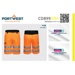Portwest CD899 WX2 Eco Hi-Vis Reflexné kraťasy