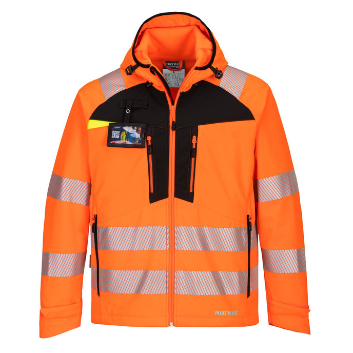 Portwest DX475 DX4 Hi-Vis Reflexná softshellová bunda