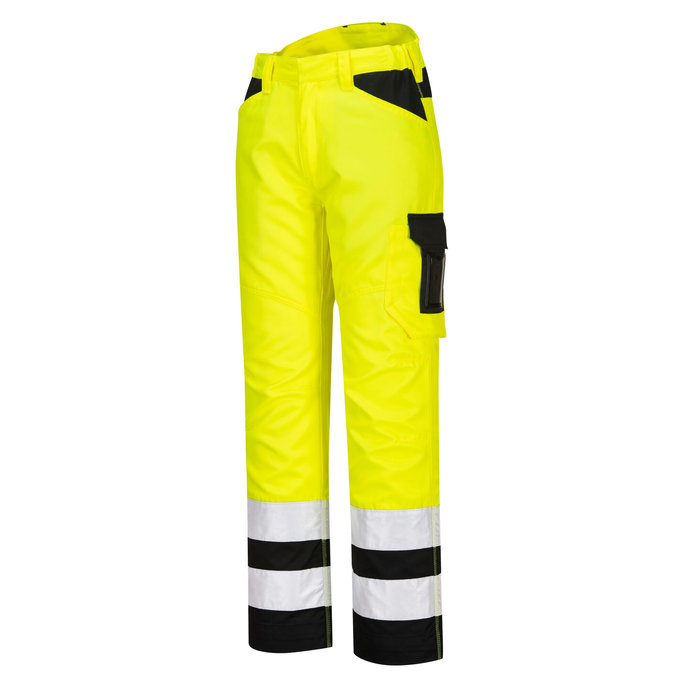 Portwest PW241 PW2 Hi-Vis Reflexné pracovné nohavice