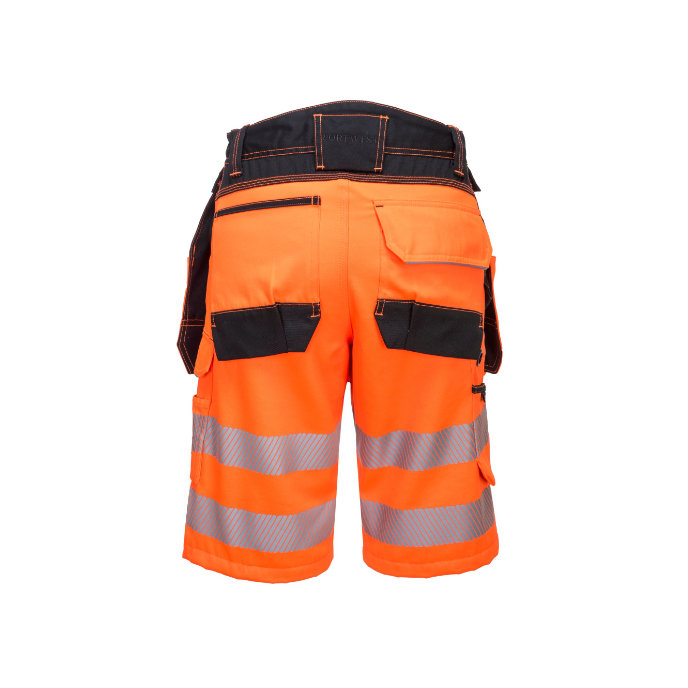 Portwest PW343 PW3 Hi-Vis Reflexné krátke nohavice