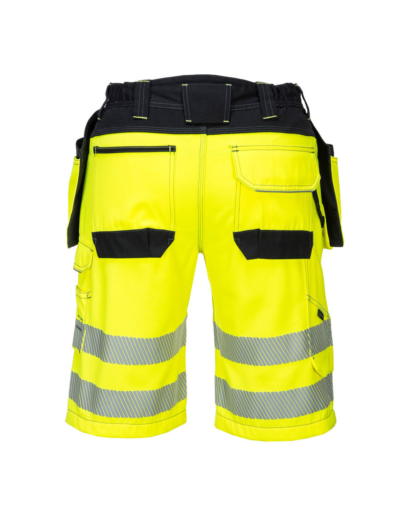 Portwest PW343 PW3 Hi-Vis Reflexné krátke nohavice