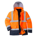 Portwest S471 Hi-Vis Contrast Traffic Reflexná bunda 4v1