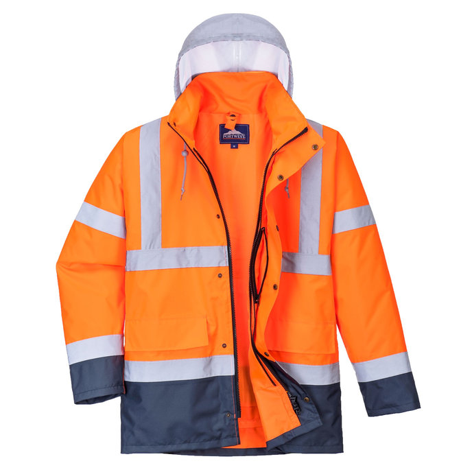 Portwest S471 Hi-Vis Contrast Traffic Reflexná bunda 4v1