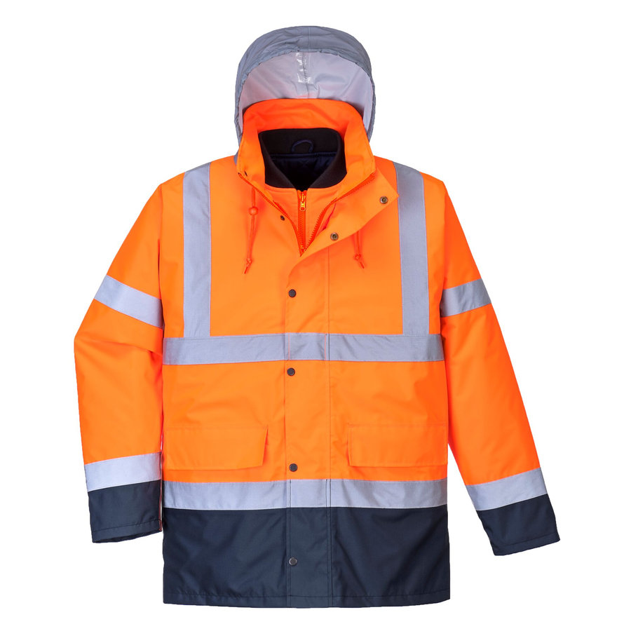 Portwest S471 Hi-Vis Contrast Traffic Reflexná bunda 4v1