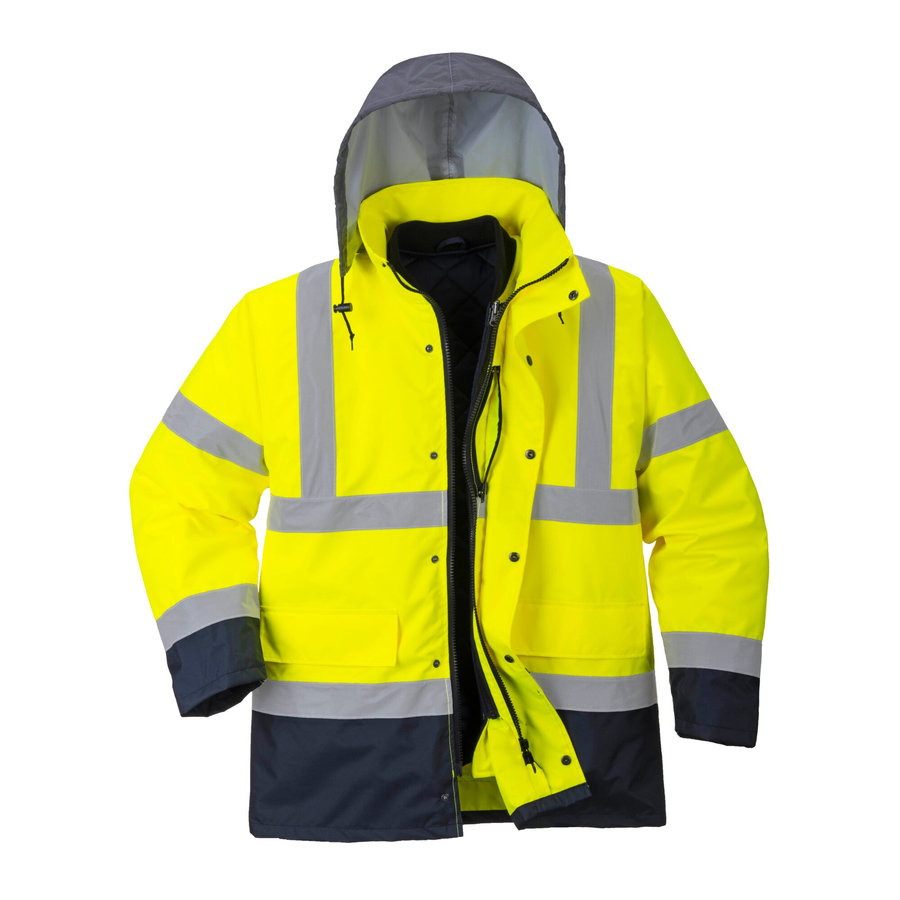 Portwest S471 Hi-Vis Contrast Traffic Reflexná bunda 4v1