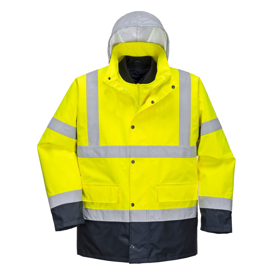 Portwest S471 Hi-Vis Contrast Traffic Reflexná bunda 4v1