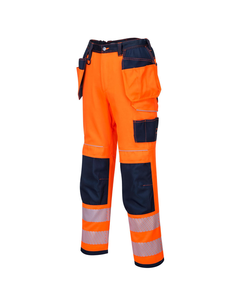 Portwest T501 PW3 Hi-Vis Reflexné pracovné nohavice