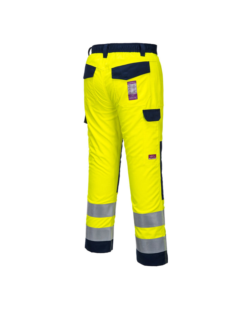 Portwest MV46 Hi-Vis Modaflame Nehorľavé reflexné nohavice