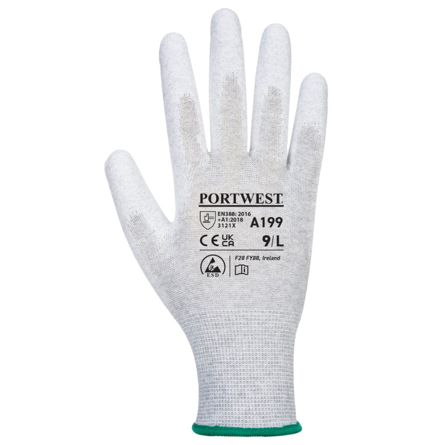 Portwest A199 PU Palm Antistatické rukavice