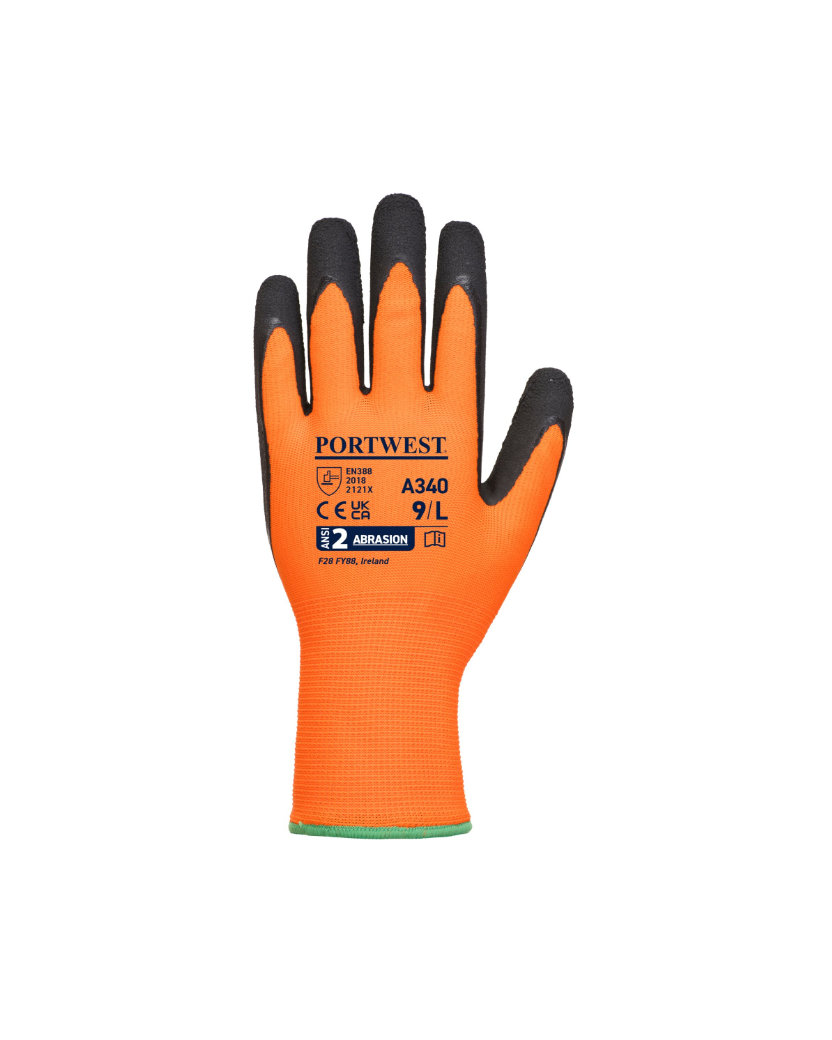 Portwest A340 Hi-Vis Grip Pracovné rukavice 12 párov