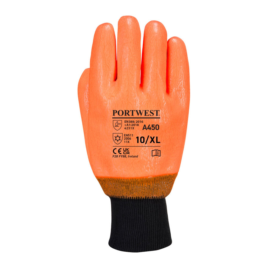 Portwest A450 Hi-Vis Vodeodolné rukavice