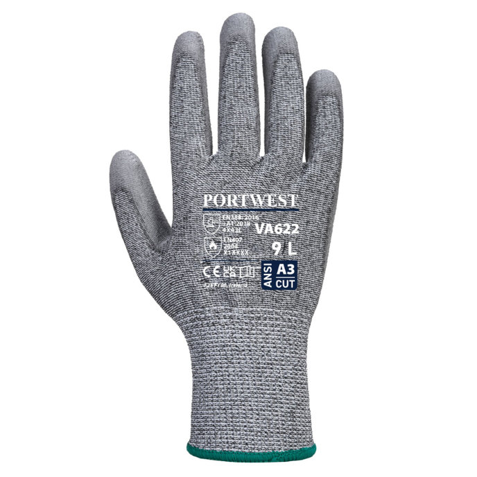 Portwest A622 PU Palm Cut Protiporézne rukavice