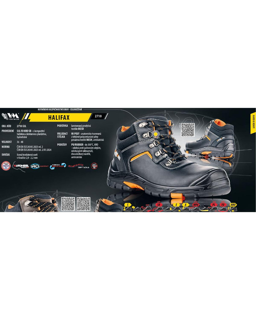 VM Footwear HALIFAX S3L HRO Bezpečnostná obuv