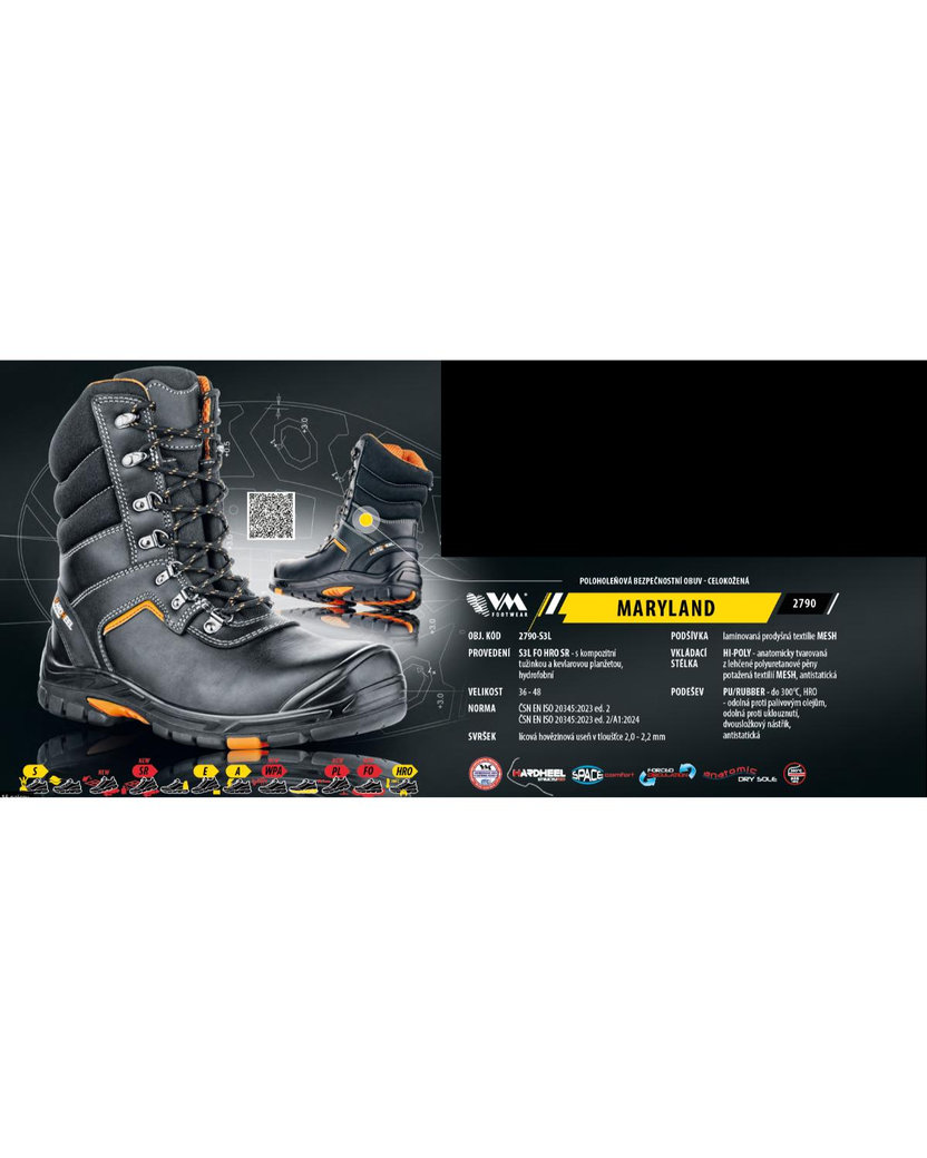 VM Footwear MARYLAND S3L HRO Bezpečnostná obuv