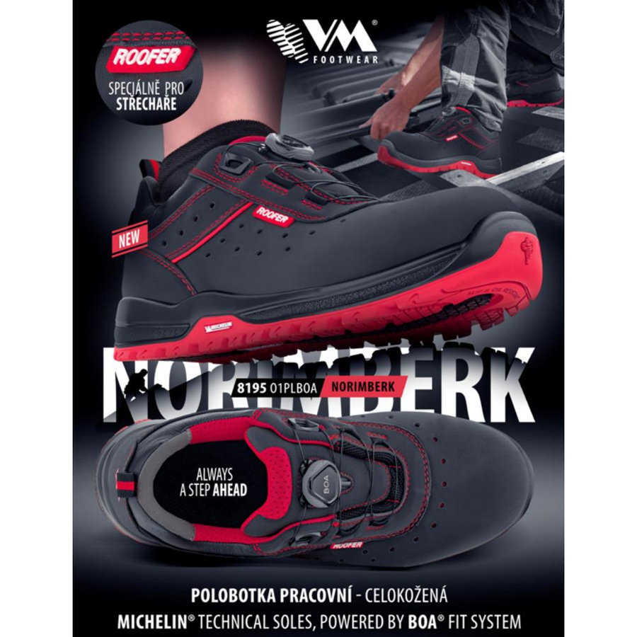 VM Footwear NORIMBERK O1 PL BOA Pracovná obuv pre strechárov