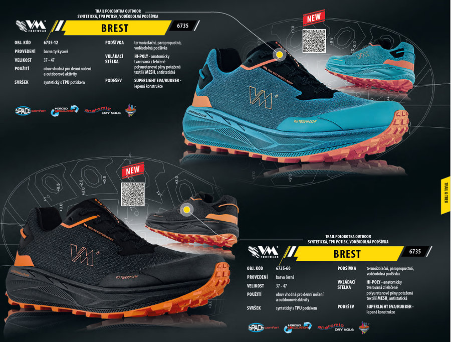 VM Footwear BREST Outdoor poltopánka