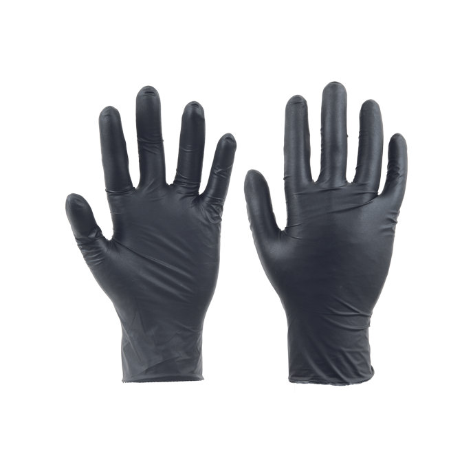 Cerva SPOONBILL BLACK Jednorazové rukavice 100 ks