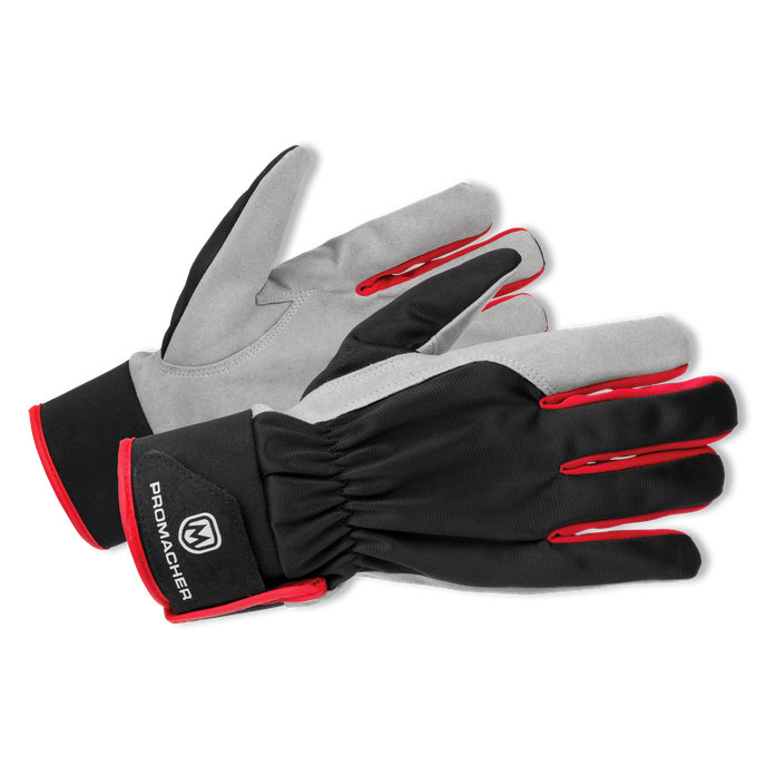 Bennon CARPOS VELCRO Gloves grey/red Pracovné rukavice