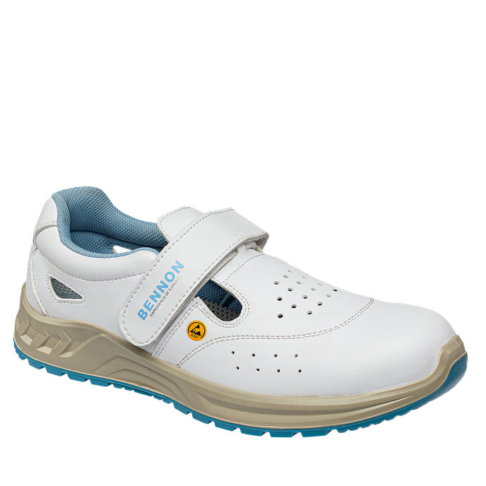 Bennon WHITE O1 ESD Sandal Pracovná obuv