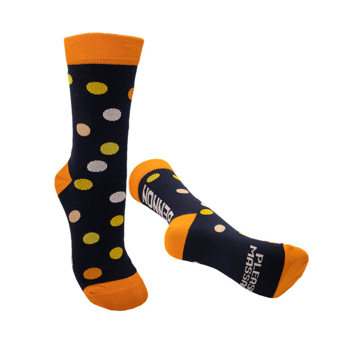 Bennon BENNONKY Blue/Orange Socks Ponožky