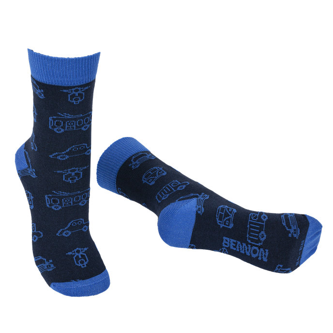 Bennon BENNONKY Car Socks blue Ponožky