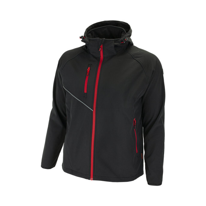 Bennon FORCE Jacket black/red Softshellová bunda