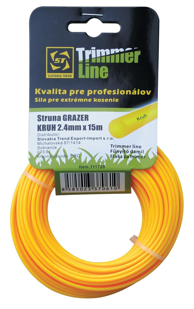 Strend Pro Grazer Pro 2,0 mm, L-15 m Silon na kosenie okrúhly
