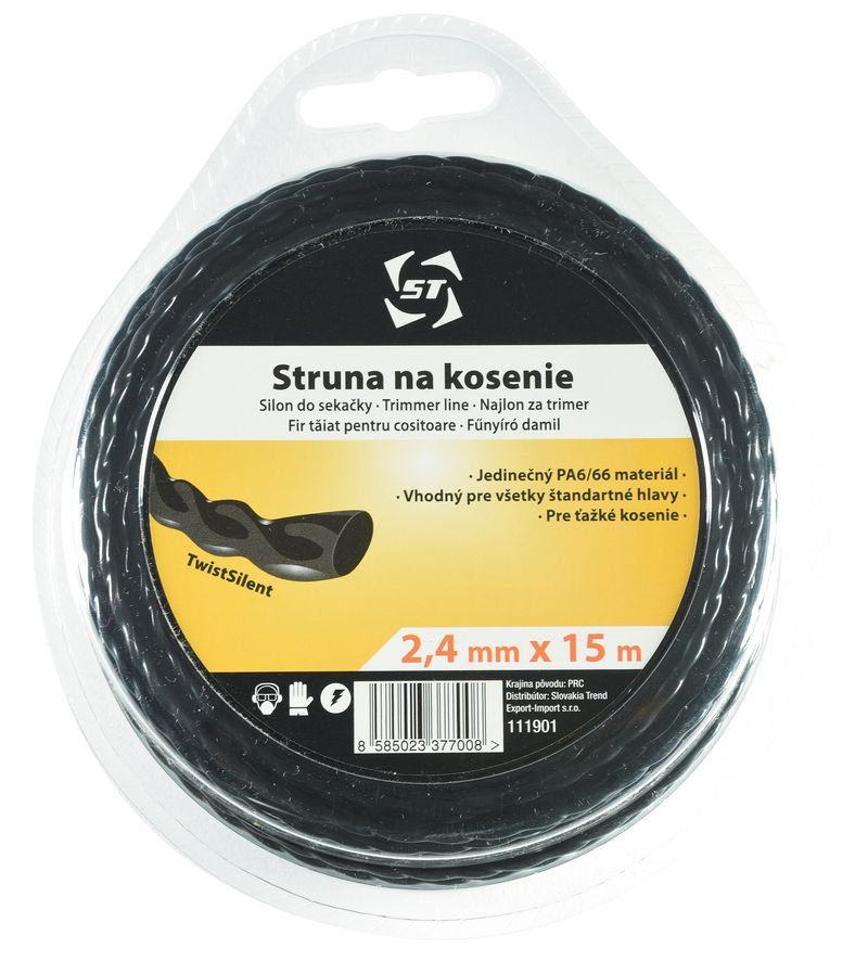 Strend Pro TwistSilent Professional 2,4 mm L-15 m Silon na kosenie, špirálový