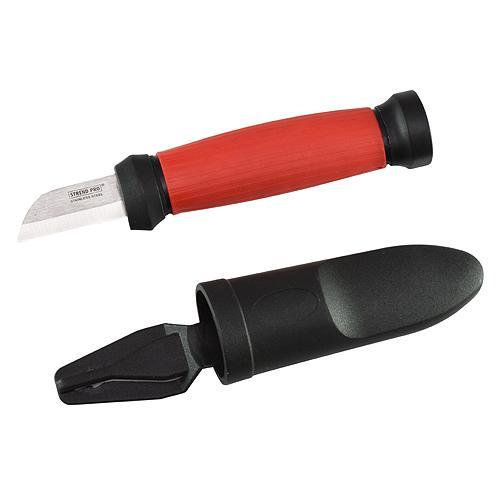 Strend Pro Nôž elektrikársky EK100, krátky, nerez, na káble