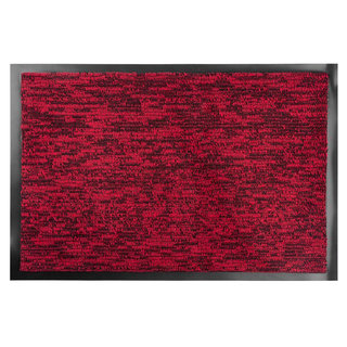MagicHome Rohožka CPM čierna/červená, 40 x 60 cm