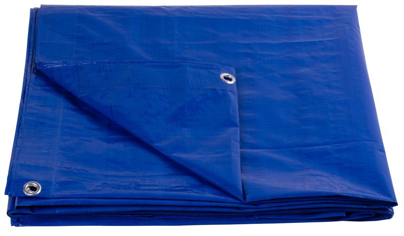 Strend Pro Plachta Tarpaulin Standard 3x4, zakrývacia, 80 g/m2, modrá, s okami