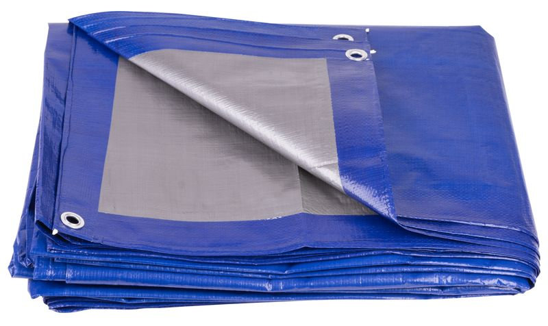 Strend Pro Plachta Tarpaulin Profi 2x8 m, 140 g/m, zakrývacia, modrá, s okami