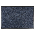 MagicHome Rohožka CPM 305 čierna/modrá, 60 x 90 cm