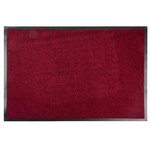 MagicHome Rohožka čierna/červená, 60 x 90 cm