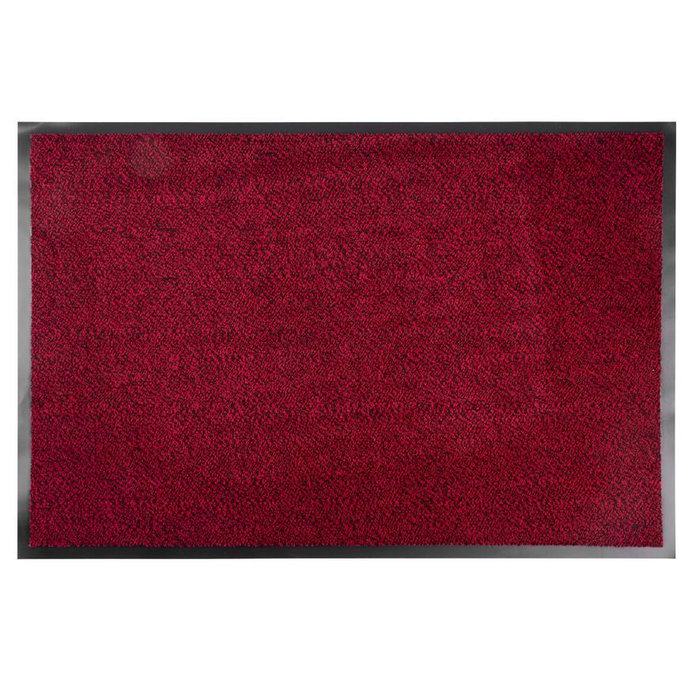 MagicHome Rohožka čierna/červená, 60 x 90 cm