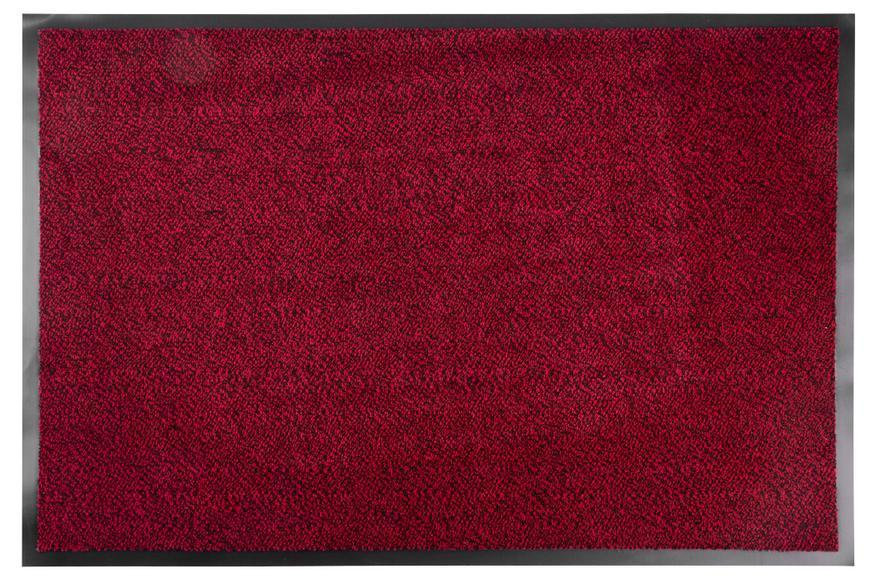 MagicHome Rohožka čierna/červená, 60 x 90 cm