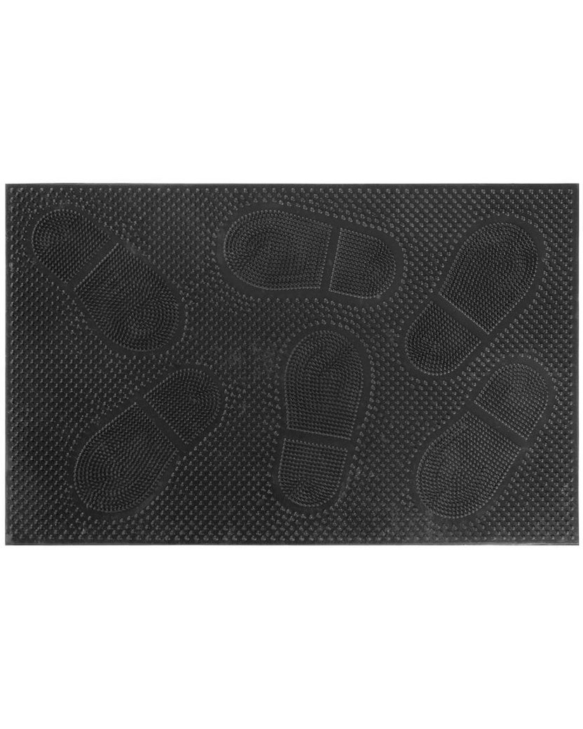 MagicHome Rohožka RBR 117 Footprints, guma, 58 x 36,5 cm