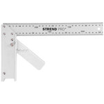 Strend Pro Uholník FSC-08 300 mm, Alu, s uhlomerom