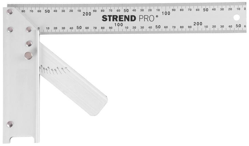Strend Pro Uholník FSC-08 300 mm, Alu, s uhlomerom
