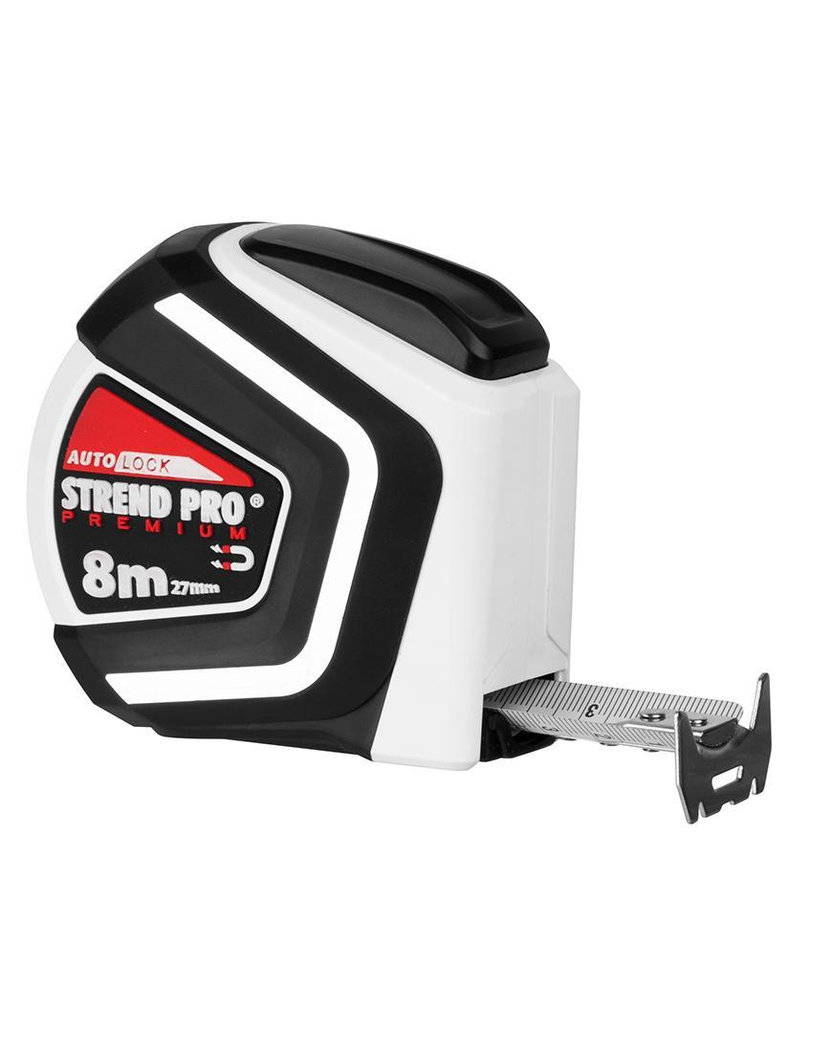 Strend Pro Premium Meter, zvinovací, AutoStop, magnetic, 8 m