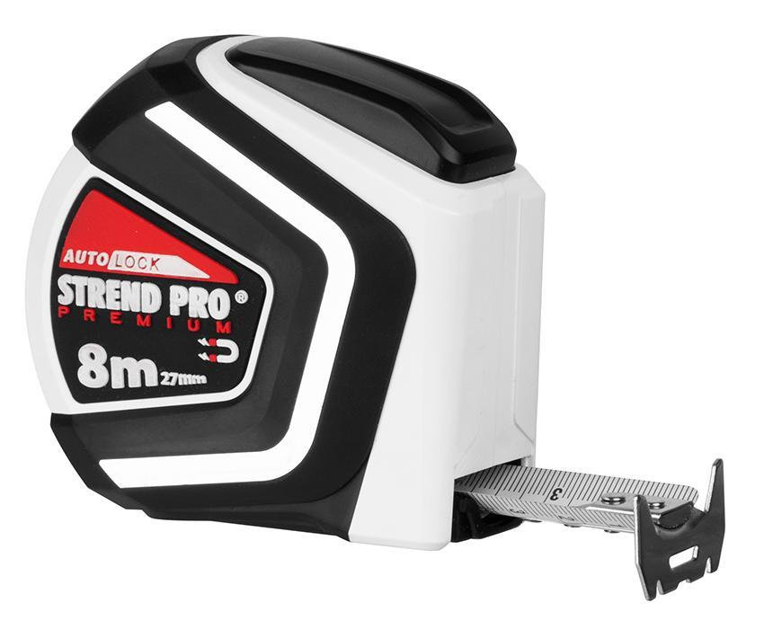 Strend Pro Premium Meter, zvinovací, AutoStop, magnetic, 8 m