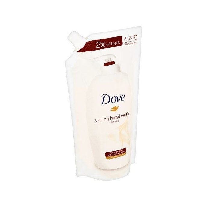 Dove Silk Supreme Tekuté mydlo náhradná náplň 500 ml