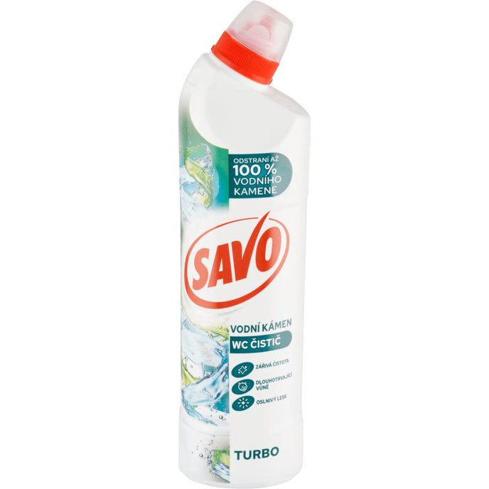 Savo Turbo WC čistič na vodný kameň 700 ml